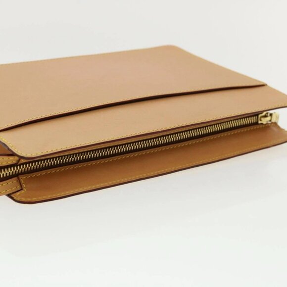 LOUIS VUITTON Pochette Homme Clutch Bag Nomad Leather SPO Brown - Picture 5 of 16